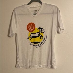 White T-Shirt with Subtle Graphic